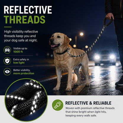 BetterLeash™ Strong Reflective Dog Leash